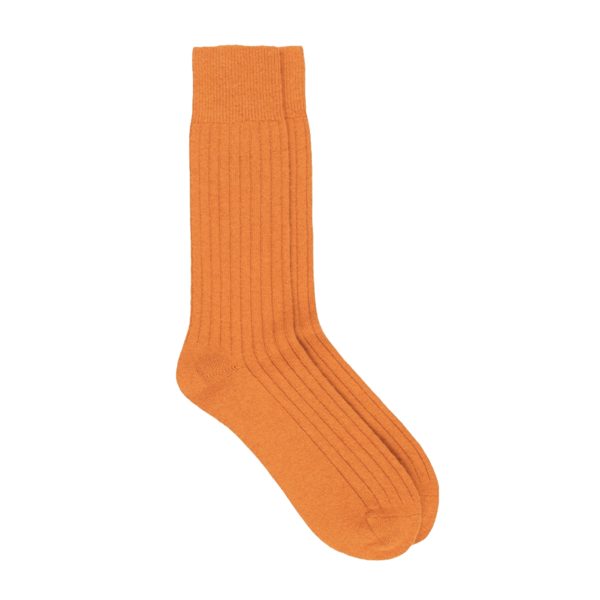Fluted Socks Orange